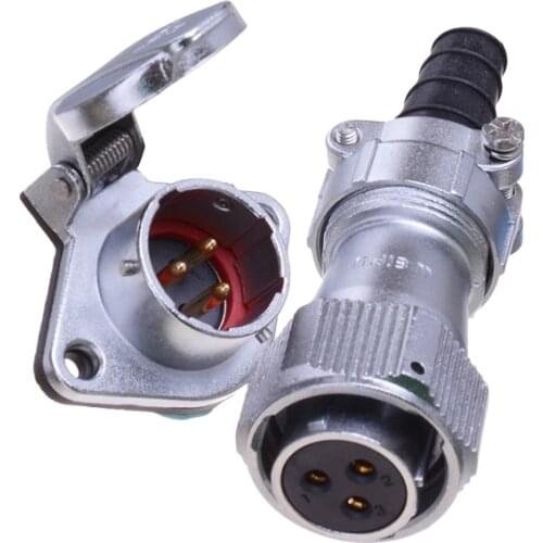 WY20 TI+ZG Female Plug Male Socket Waterproof Aviation Connector M20 2-12 Pin Medical Car LED 5A 10A 25A AC DC Power Connectors