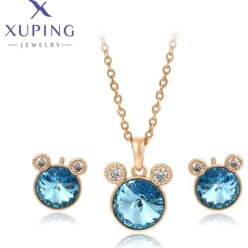 Xuping Jewelry Fashion Lovely Style New Design Crystals Jewelry Set for Baby Girl Gift A00719206