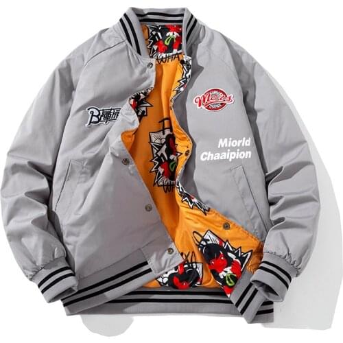 Embroid Womens Baseball Bomber Jacket Uniform for Spring&Autumn Unisex Couple Coat Boyfriend Style Varsity Women Clothing