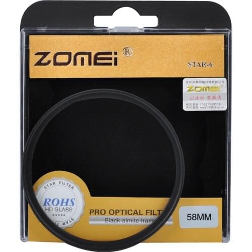 ZOMEI Star filter 4/6 /8 Points 52/55/58/62/67/72/77mm for Canon Nikon DSLR Camera Lens