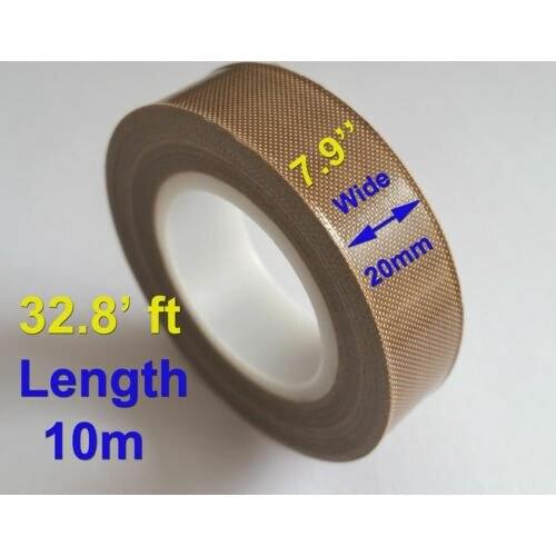 1 roll PTFE Tape Electrical Practical Insulation High Temperature Acid-base Resistant Cloth Tape Roll for Vacuum Cleane