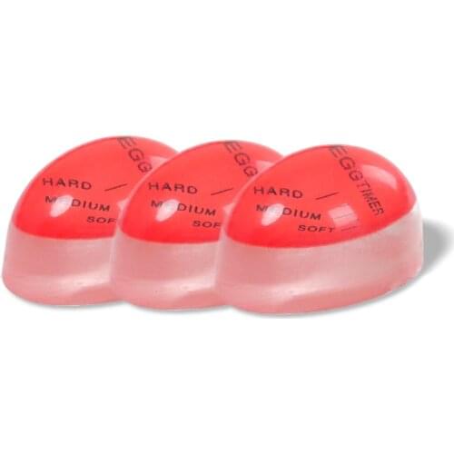 1Pcs Mini Egg Timer Kitchen Tool Boiled Eggs Portable Resin Red