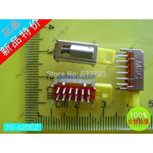 10 Pcs DC 50V 0.3A 12 Terminals 4P2T Push Switch PS-42D02