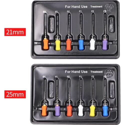 12pcs Dental handuse Needle files Endodontic files niti nickel titanium root canal Used for Root cleaning Dental instrument