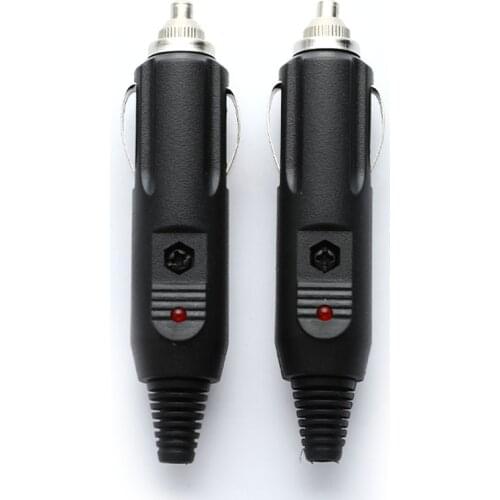 12V24V car cigarette lighter plug with light without wire socket converter