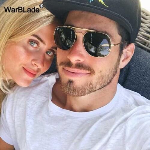 Men Vintage Metal Oversized Sunglasses Classic Brand Sun glasses Coating Lens Driving Eyewear For Men/Women UV400 Oculos De Sol