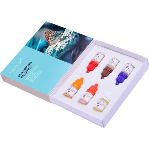 6 Pcs Aroma Essence Edible Flavor Lip Gloss Base Lip Gloss DIY