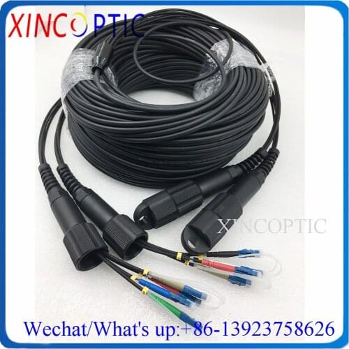 90M 8C,SM,9/125,G657A,8Fibers PDLCUPC-LC/SC/FC/ST LSZH/TPU 8Core Armored Fiber Optic Patch Cord CPRI Black Cable PDLC Connector