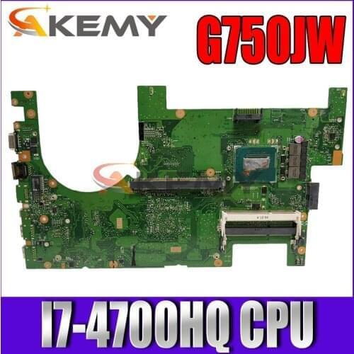 Akemy G750JW Laptop motherboard for ASUS ROG G750JX G750J original mainboard 2D I7-4700HQ