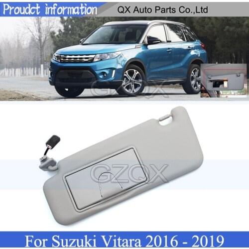 CAPQX Sun Shield Overhead Console Interior Sunvisor With Mirror For Suzuki Vitara 2016 2017 2018 2019