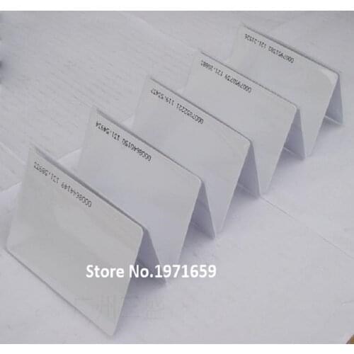 Frequency 125Khz RFID access control White cards with series code