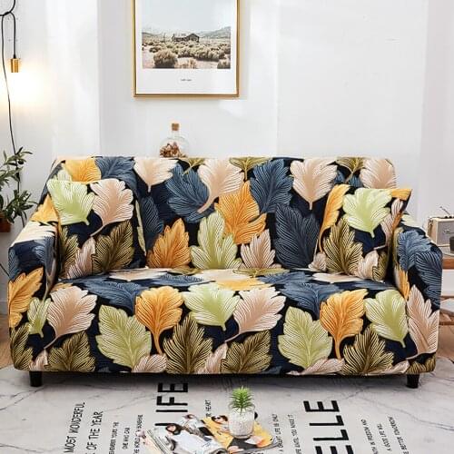 Sofa Cover Elastic Sofa Covers for Living Room Leaves Slipcovers Home Couch Cover Towel Furniture Home Decor 1/2/3/4-Seater