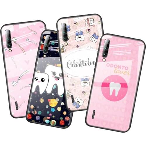Tempered Glass Cover Dentist Teeth Cartoon For Xiaomi Mi 11 11i 10T CC9E CC9 9T Note 10 Ultra Pro Lite 5G Phone Case