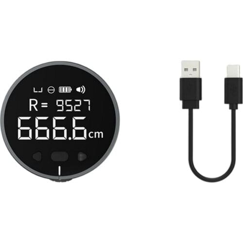 8 in 1 Electronic Tape Measure LCD Display Digital Ruler Type-C Rechargeable Length Measuring Tool for Flat Curved линейка