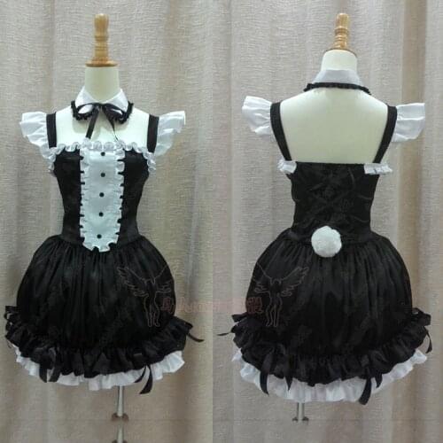 Best Selling! Anime Cosplay Costume Super Sonic Bunny Girl Custom-made Lolita Maid Dress Suits Customized Christmas Costume
