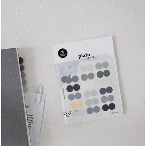 Korea round square for marking decorative sticker diary sketchbook cards home decorative die cutting stickers