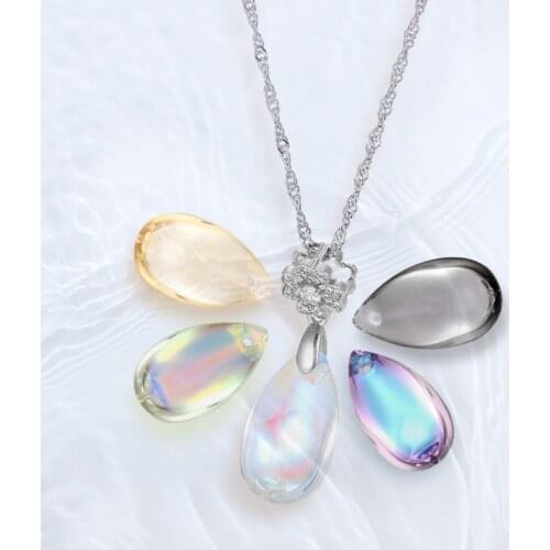 Colorful Drop Tear Shape Loose Rhinestones K9 Glass Jewelry Accessories Pointback Blue Fancy Stones Bracelets Pendant