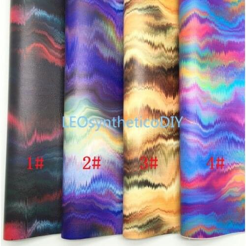 LEOsyntheticoDIY Pattern Soft Synthetic Faux Fabric Vinyl Leather Fabric Sheets For DIY Earing Buttons Bows 21X29CM R020A