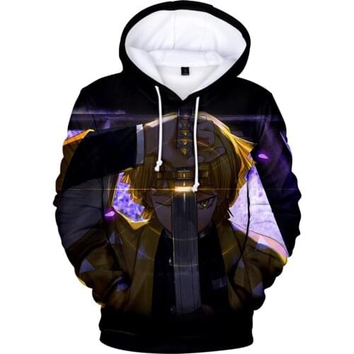 Hot Sale Demon Slayer 3D Hoodie Sweatshirt Men Ladies Fashion Hip Hop Hoodie Ghost Blade Sweatshirt Boys and Girls 3D Casual Pul
