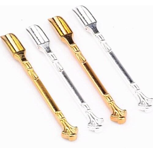 79.5*69.8mm New Mini Toothbrush Stick Digging Pipe Smoke oil Spoon Smoke paste Tweezers Stainless steel Smoke Cream Tool