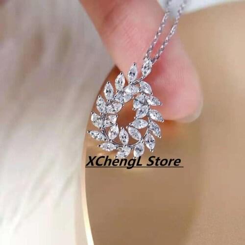 2020 new fashion 18K(AU750) real gold diamond pendant jewelry for lady&women&party&wedding