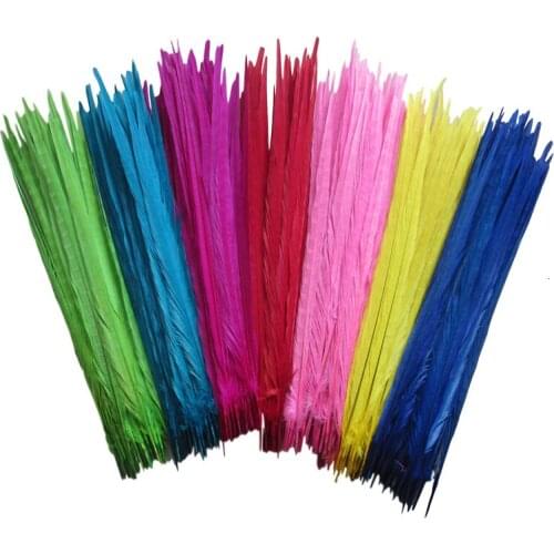 Wholesale 50 Pcs Natural Pheasant Tail Feathers 16-18inch 40-45CM DIY Jewelry Wedding Decorations Pheasant Feather Plumas