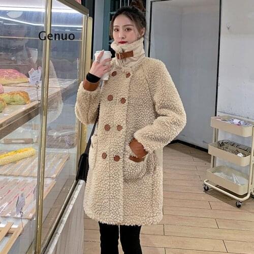 Faux Fur Coat Women Autumn Winter Warm Teddy Coat Ladies Fur Teddy Jacket Female Long Coat Loose Outerwear Plush Overcoat