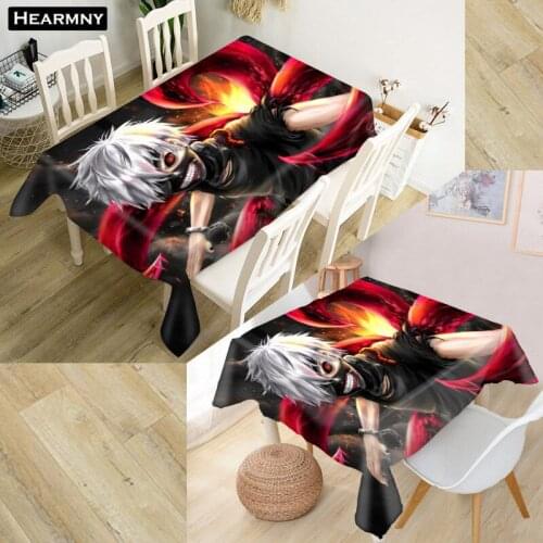 Tokyo Ghouls Tablecloth Waterproof Oxford Fabric Square/Rectangular Tablecloth For Wedding Table Cloth Cover TV Covers