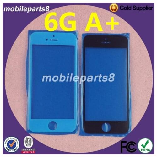100pcs AAA quality Touch Screen Glass for iPhone 6 Front Screen Outer Glass Replacement Black&White
