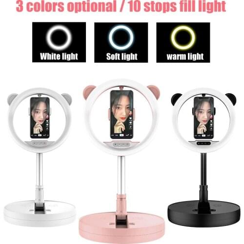 LED Ring Light Fill Light Stand for Phone Selfie Camera Video Live Stream ND998