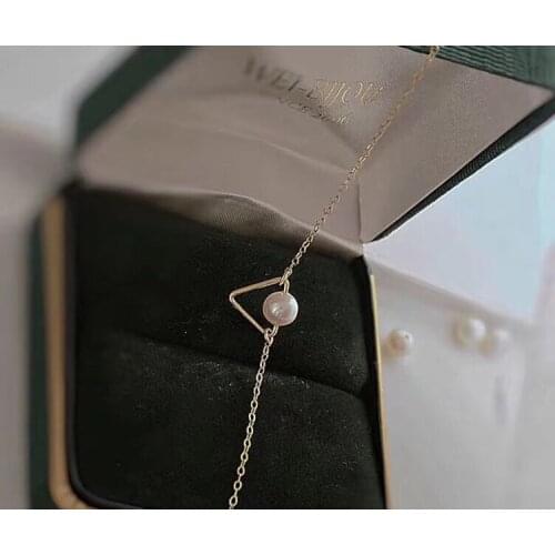 Triangle 925 Sterling Silver Bracelet Mountings ADJUSTABLE Findings Jewelry Parts Fittings Accessories for Pearls