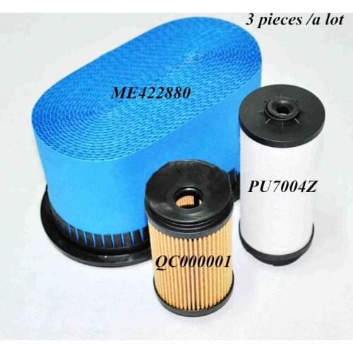 3 pieces Of Air Filter ME422880 Fuel Filter PU7004Z Oil Fulter QC000001 For MITSUBISHI Heavy Duty Truck Diesel Filter