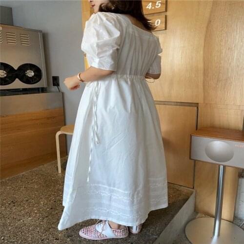 Korean Heavy Industries Embroidered Holiday Long Dress