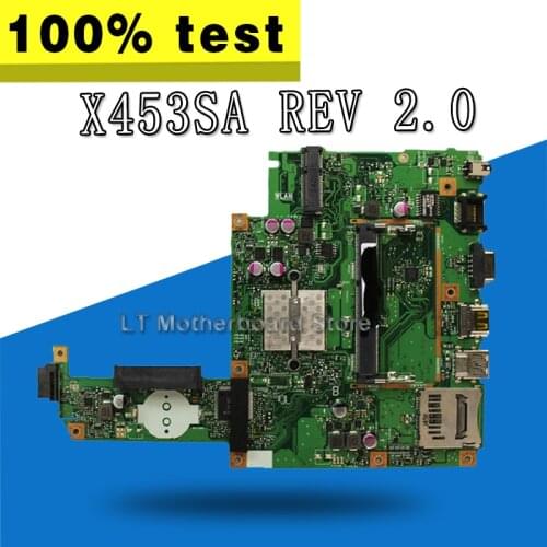 X453SA Laptop Motherboard For Asus X453S X453SA X453 F453S Mainboard test 100% OK N3710 4 cores