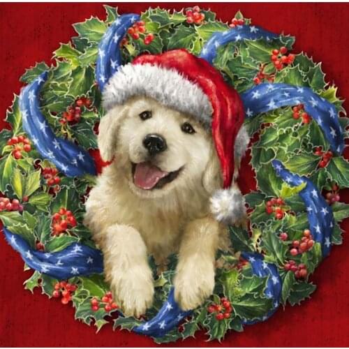 Animals Diamond Embroidery Hot Sale 5D Diamond Painting Dog Mosaic Cross Stitch Mosaic Handmade Rhinestone Home Decoration Gift