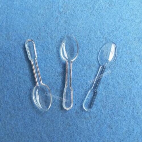 0.1 gram Small Spoon 0.1g Plastic Measuring Scoop for medical food powder icecream - transparent 200pcs/lot free shipping