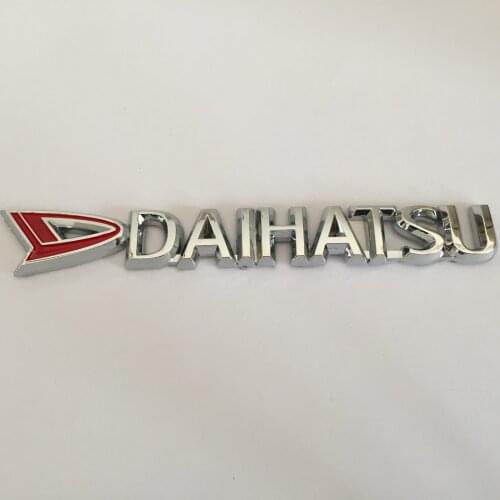 1pcs ABS Daihatsu car Letter Rear trunk Decals Emblem badge sticker Decal Car styling auto Accessories