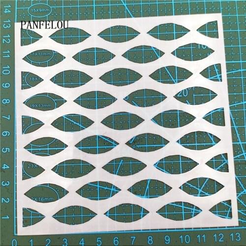 13*13cm Magic oval scrapbook stencils spray plastic mold shield DIY cake hollow Embellishment printing lace ruler valentine