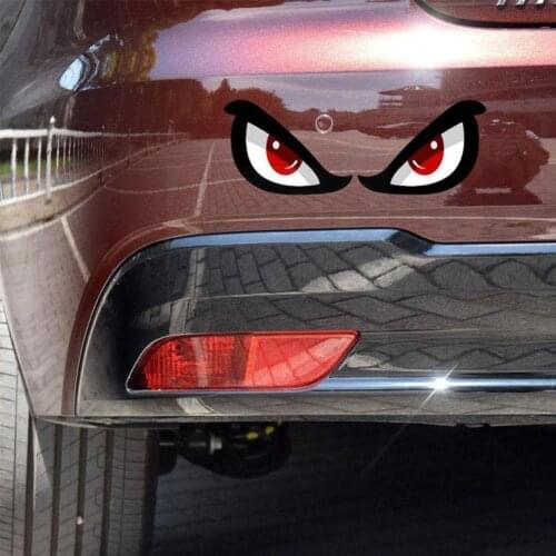 3D Shark Eye Reflective Stickers Decals Waterproof Night Mirror Decals Rearview Safety Stickers Car Styling Car J6J4
