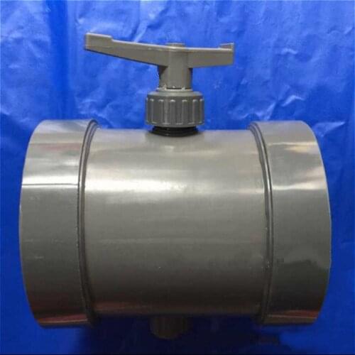 50-110 mm PVC/UPVC Manual Air Duct Air Damper Valve Ventilation Pipe Valve Butterfly Exhaust Air Valve HVAC