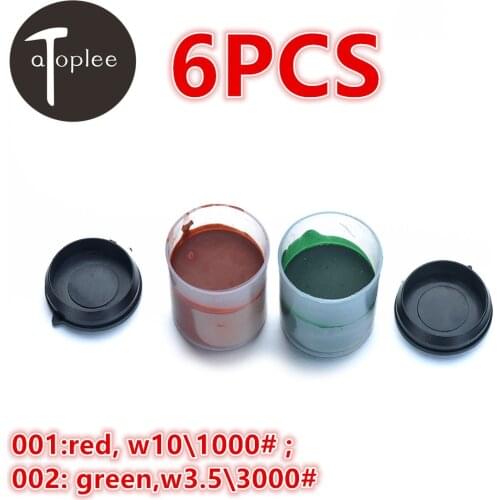 6pcs w10\1000# w3.5\3000# Grinding Polishing Paste Chromium Oxide Polishing Paste Polishing Wool Jewellery Steel Tools