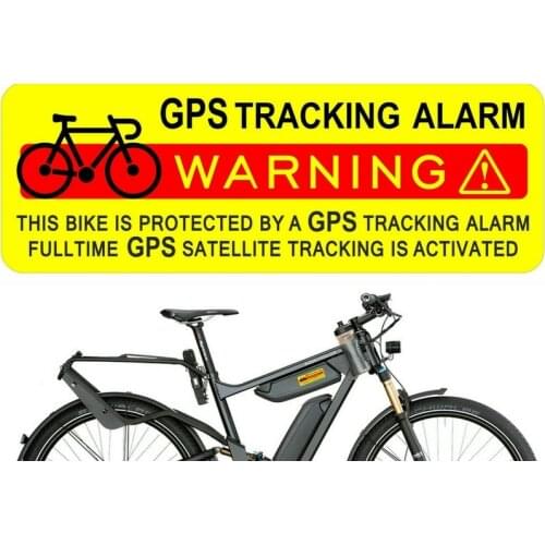 80mm*40mm 4PCs GPS Tracking Alarm Warning Sticker Bicycle Bike Theft Prevention Security