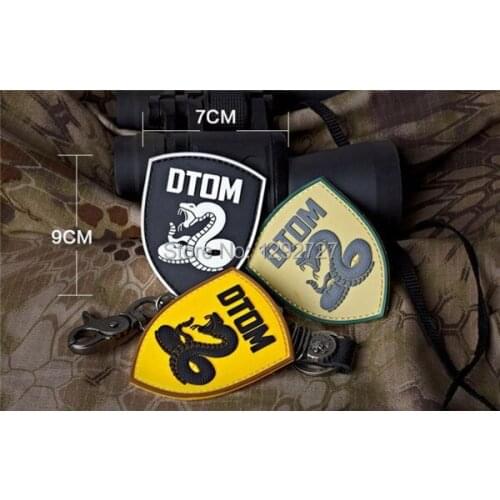 3D PVC DTOM don't tread on me tea party Military Tactical Patches army badge For Caps Jackets