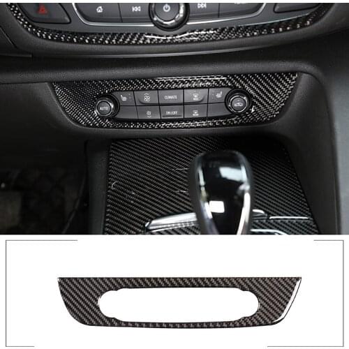 Car Interior Carbon Fiber Central Control Air Outlet Vent Frame Cover Trim Accessories For Buick Regal 2017-2020