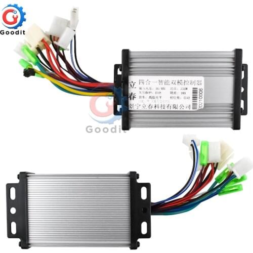 DC 36V/48V 350W Brushless DC Motor Speed Controller Regulator for Electric Bicycle E-bike Scooter 103x70x35mm with Aluminum Case