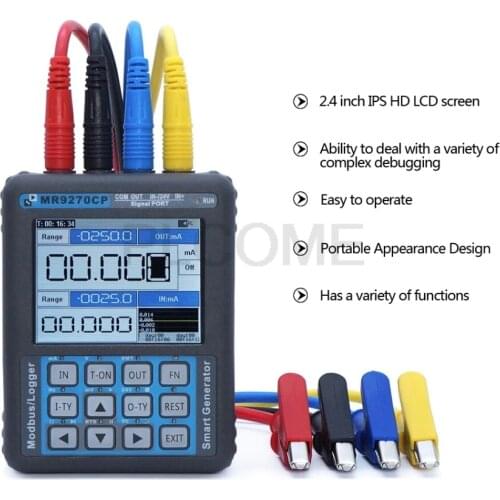 PLC Signal Generator Process Calibrator 4-20mA Current Voltage Frequency Resistance TC PT100 Measurement Output TFT Display