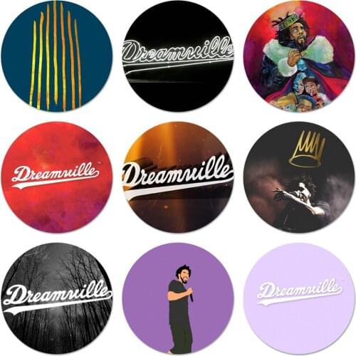 J Cole Born Sinner Icons Pins Badge Decoration Brooches Metal Badges For Clothes Backpack Decoration 58mm