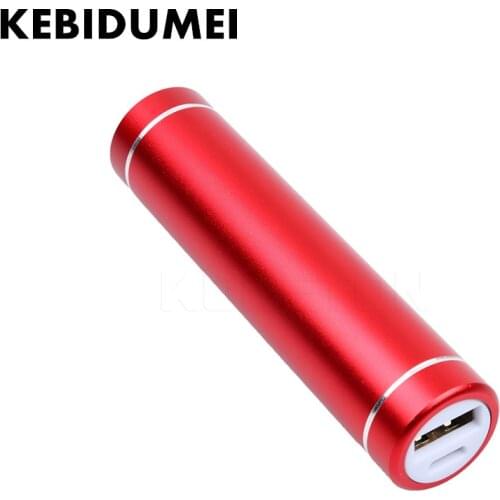 KEBIDUMEI Portable Multicolor 18650 Battery box USB Mobile Power Bank Charger Pack Box Battery Case