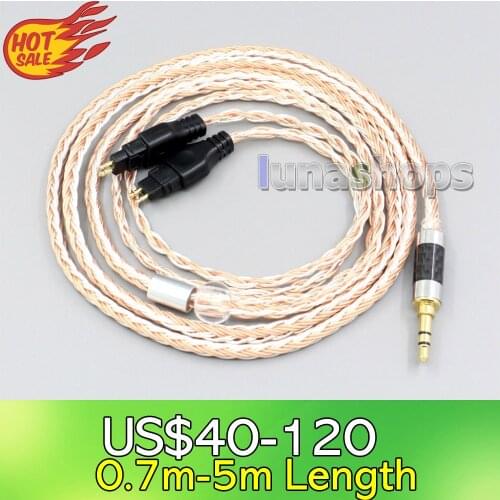 LN005980 3.5 XLR 16 Cores OCC Silver Plated Mixed Headphone Cable For Sennheiser HD580 HD600 HD650 HDxxx HD660S HD58x HD6xx