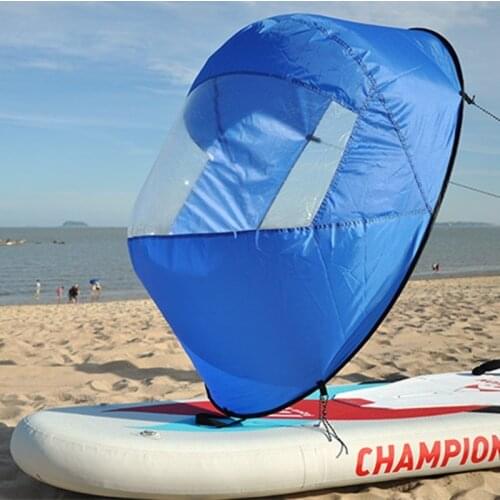 46" Large Size Popup Kayak Downwind Wind Paddle Sail Canoes Inflatable Boats Kayak Canoe Wind Sail 118x118cm Kayak Accessories